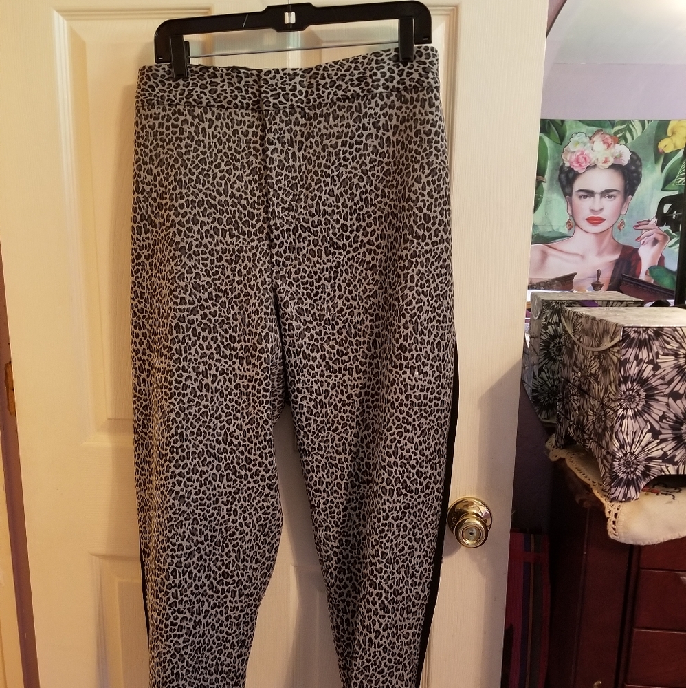 Rachel Rachel Roy Agatha Leopard Ankle Pants 22W NWT